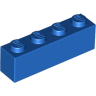 Lego kostka (kostička) 1x4, modrá (301023)